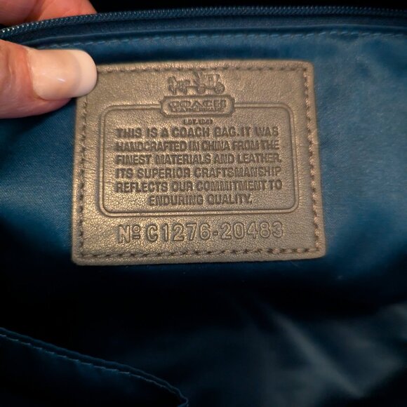 Coach Black & Gray Signature Sateen Madison Tote 20483 - Picture 12 of 12